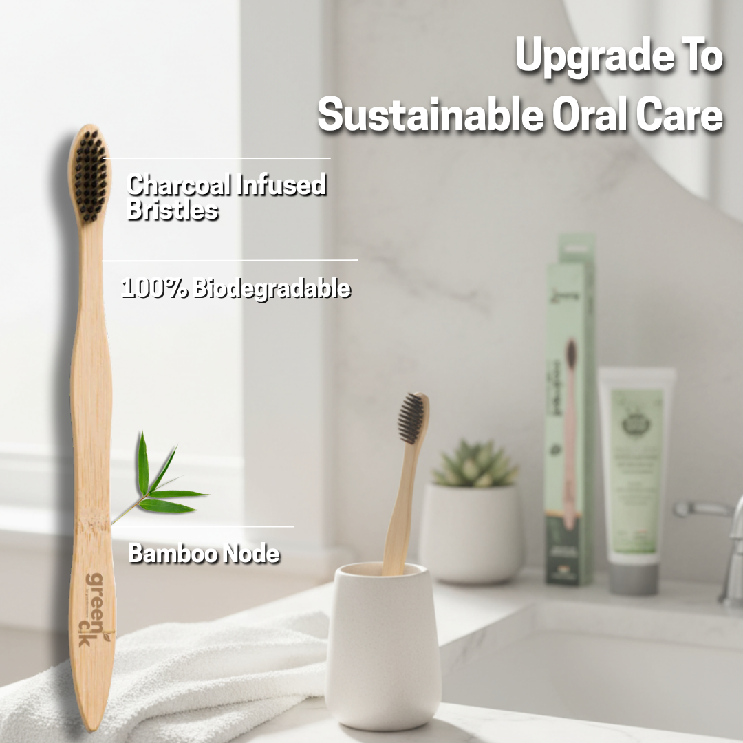 Greenloverstore Organic bamboo tooth brush pack of 3