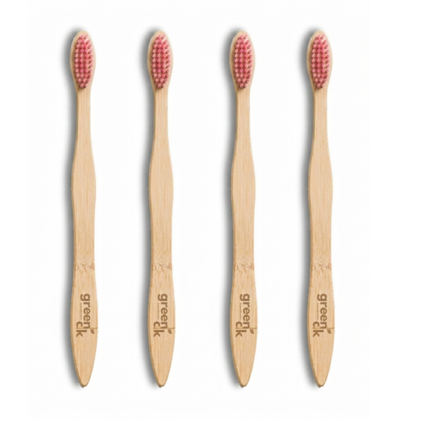 Greenloverstore Pinky Pink Organic bamboo tooth brush pack of 3