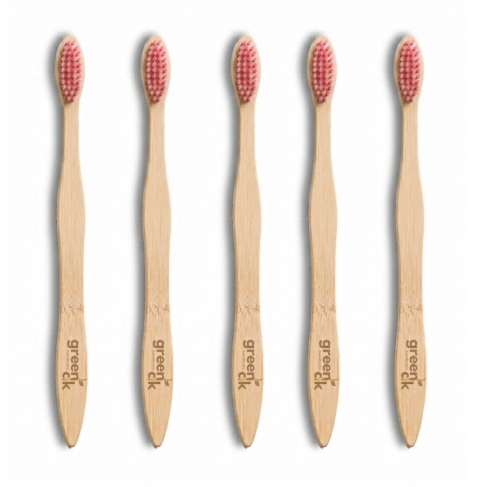 Greenloverstore Pinky Pink Organic bamboo tooth brush pack of 3