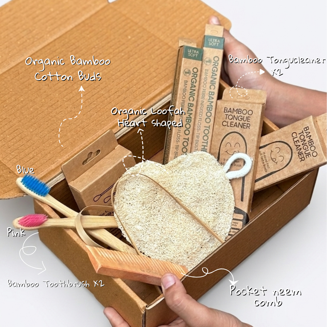 Special Eco-Friendly Starter Gift Box | Complete Sustainable Personal Care Starter Kit for 2