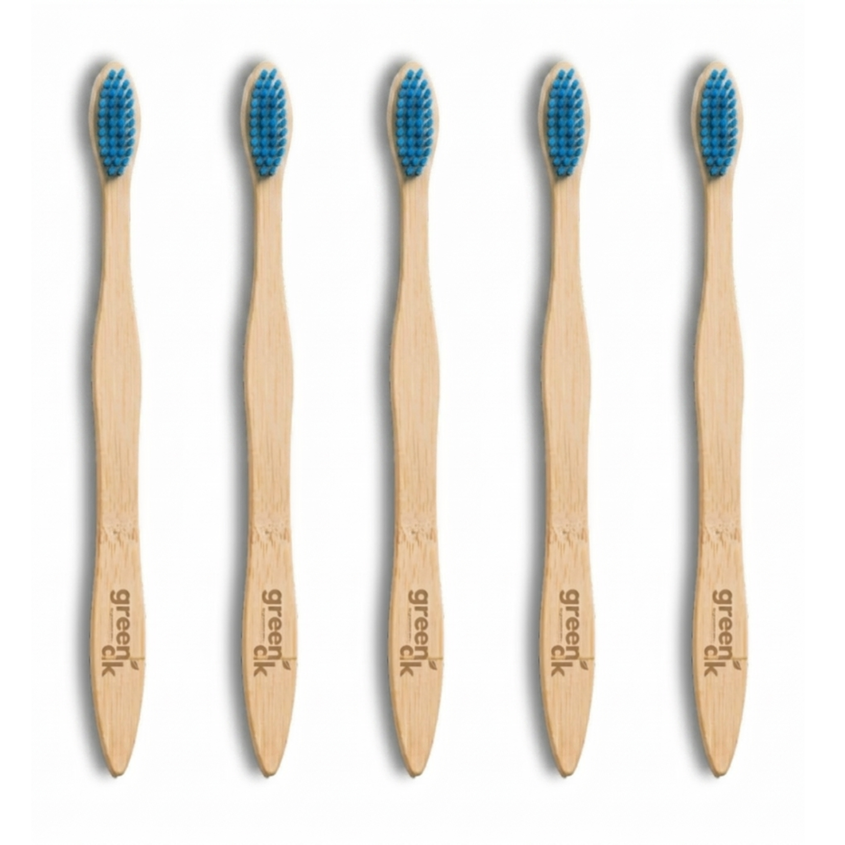 Greenloverstore Smurf Blue Organic bamboo tooth brush pack of 3
