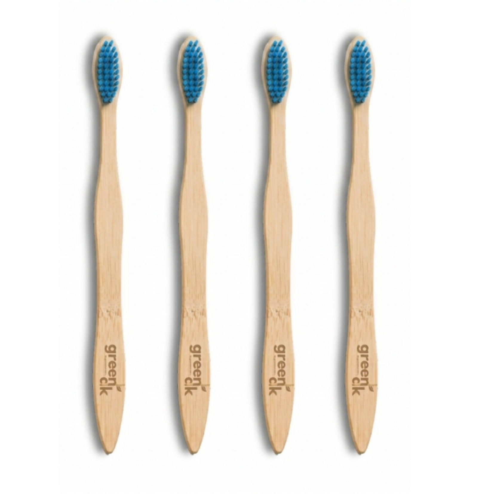 Greenloverstore Smurf Blue Organic bamboo tooth brush pack of 3