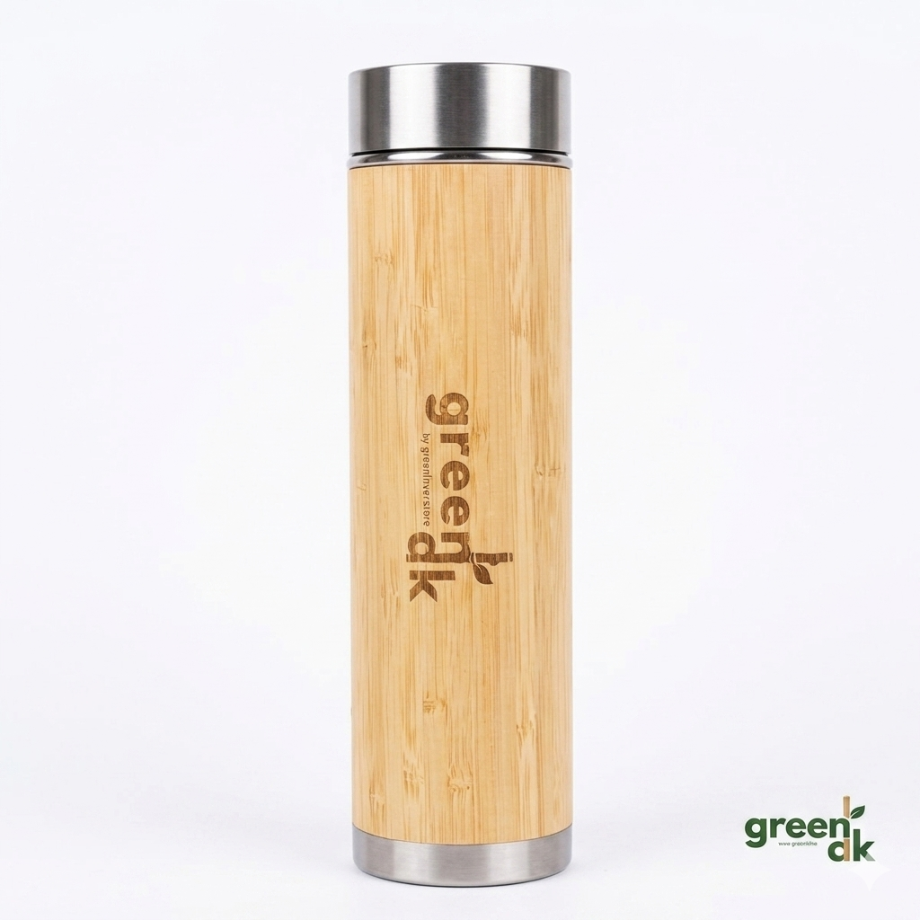 Greenak Bamboo Bottle with Stainless Steel Diffuser 500ml ( FREE NAME PRINTING )