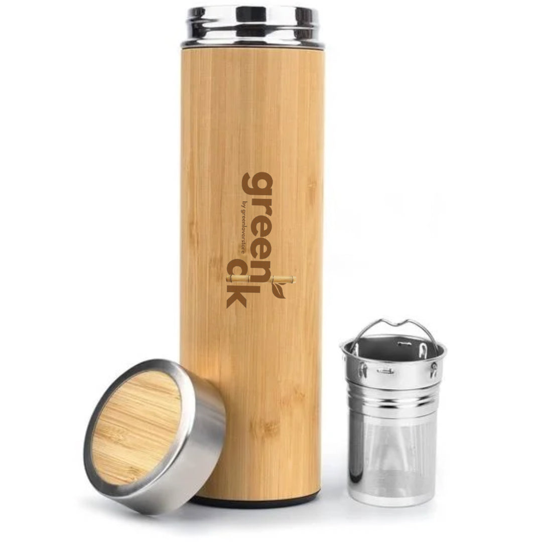 Greenak Bamboo Bottle with Stainless Steel Diffuser 500ml ( FREE NAME PRINTING )