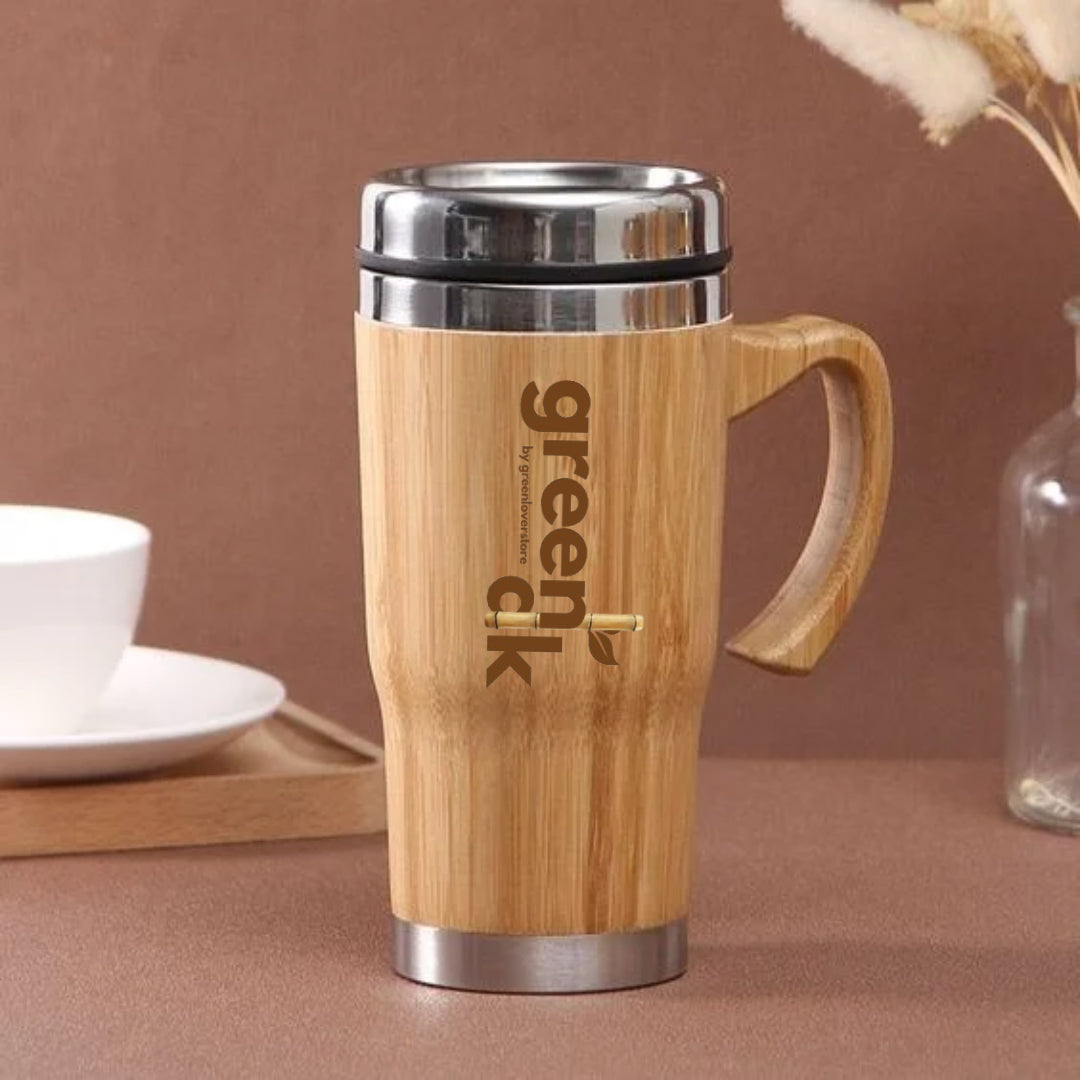 Eco-friendly bamboo Tumbler With Handle