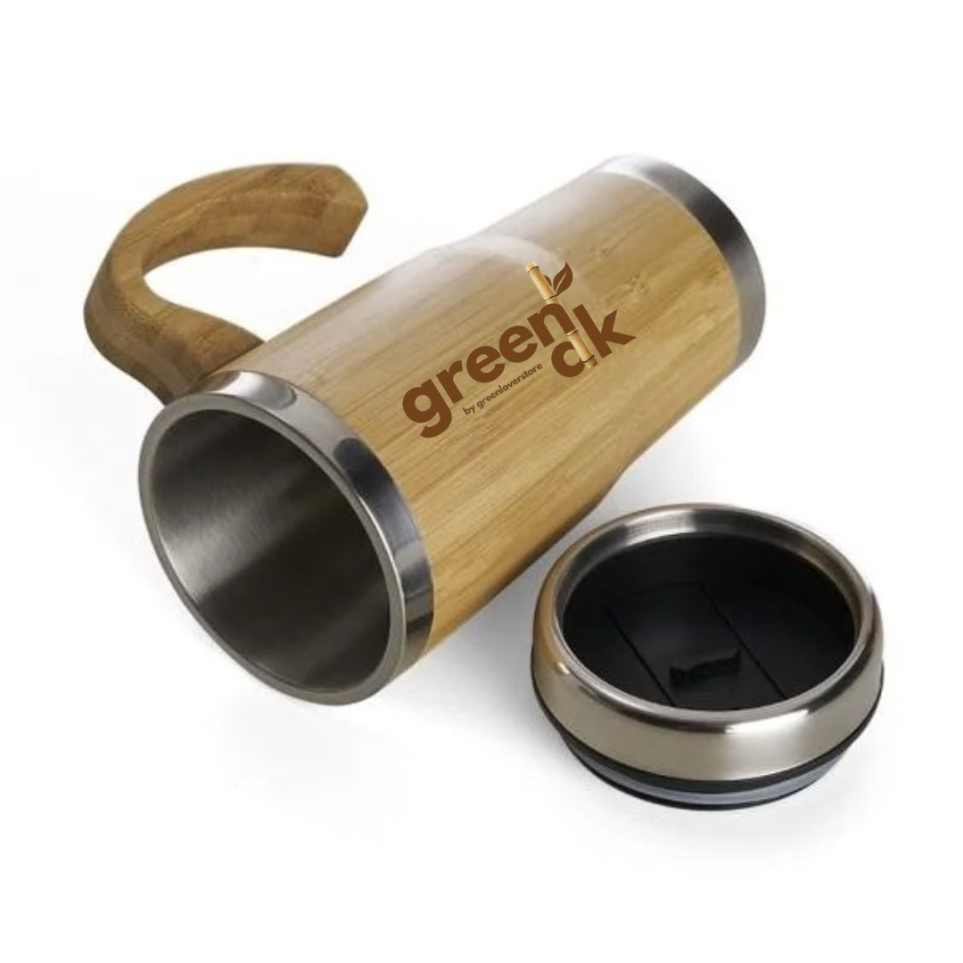 Eco-friendly bamboo Tumbler With Handle